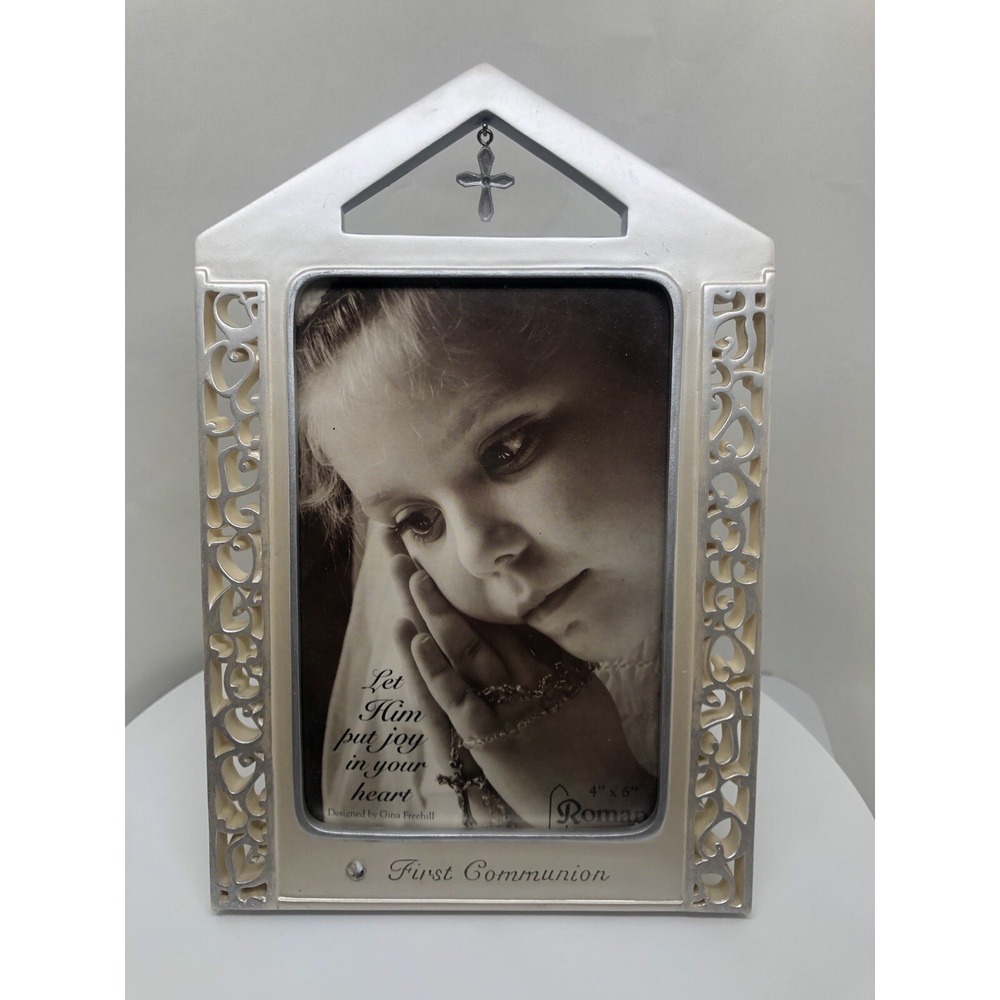 First Communion Picture Frame/RR Roman Boy's or Girl's First Communion Gift 4x6"